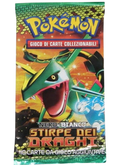 Bustina Nero e Bianco - Stirpe dei Draghi - ITA - Artwork Casuale - 10 Carte POKEMON